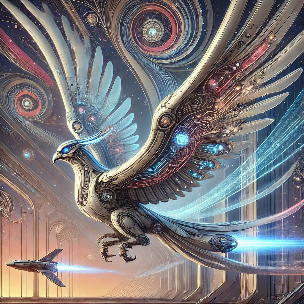 KingZingz Printz - Limited Edition Galactic & Cybernetic Bird Art