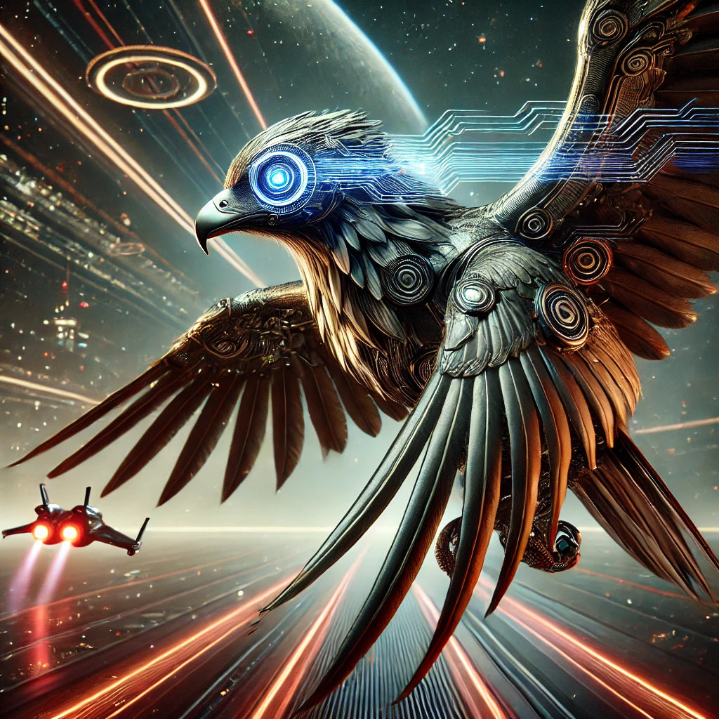 KingZingz Printz - Limited Edition Galactic & Cybernetic Bird Art
