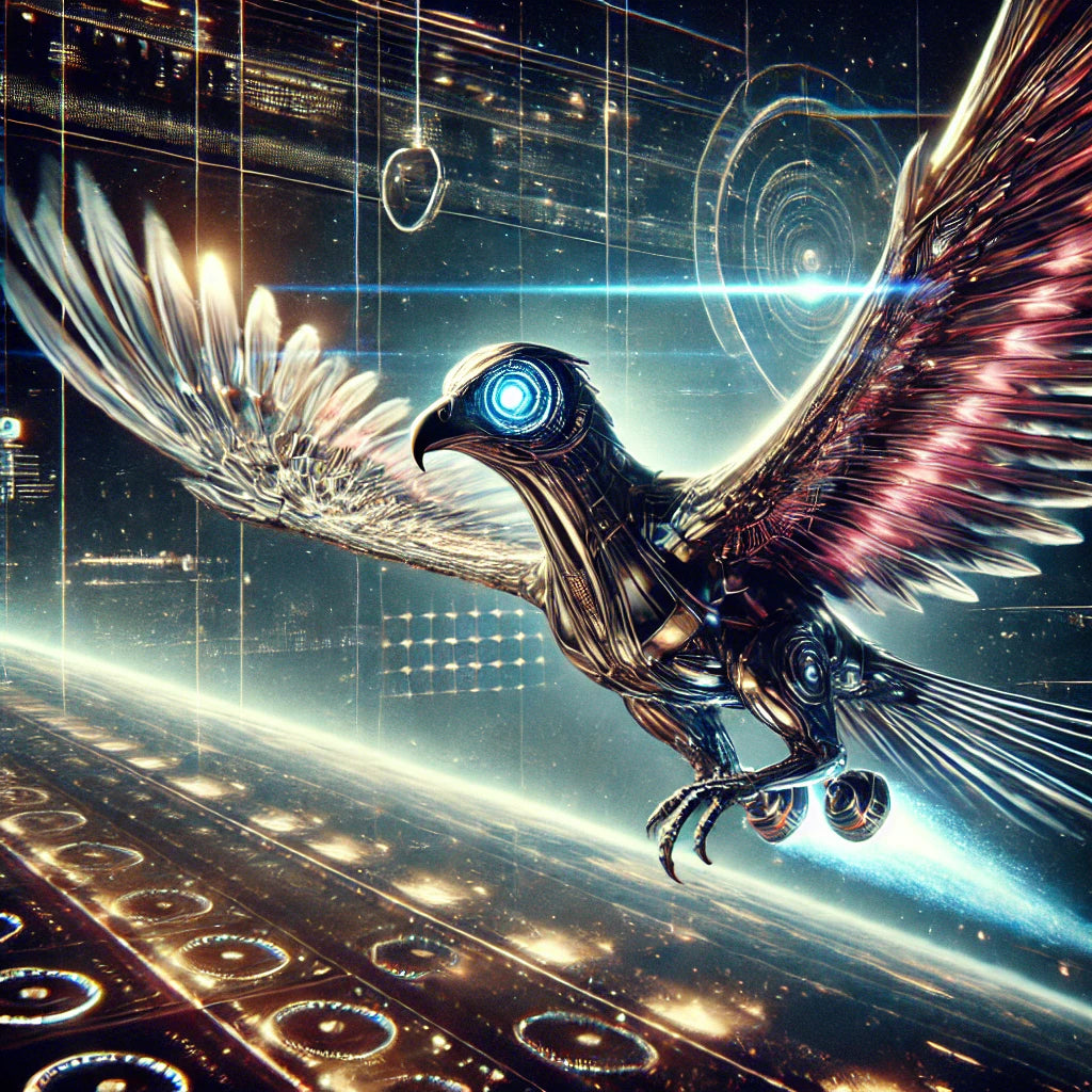 KingZingz Printz - Limited Edition Galactic &amp; Cybernetic Bird Art