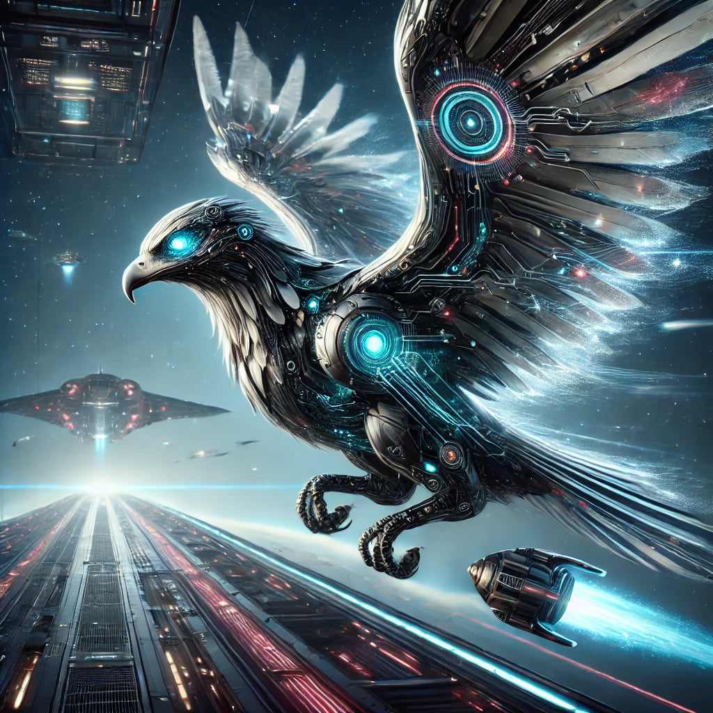 KingZingz Printz - Limited Edition Galactic &amp; Cybernetic Bird Art